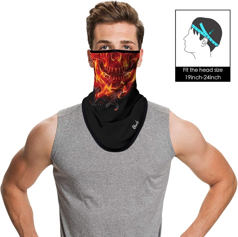 Obacle Bandana Face Mask with Ear Loops Neck Gaiter Face Mask Scarf Face Cover for Men Women - Image 2
